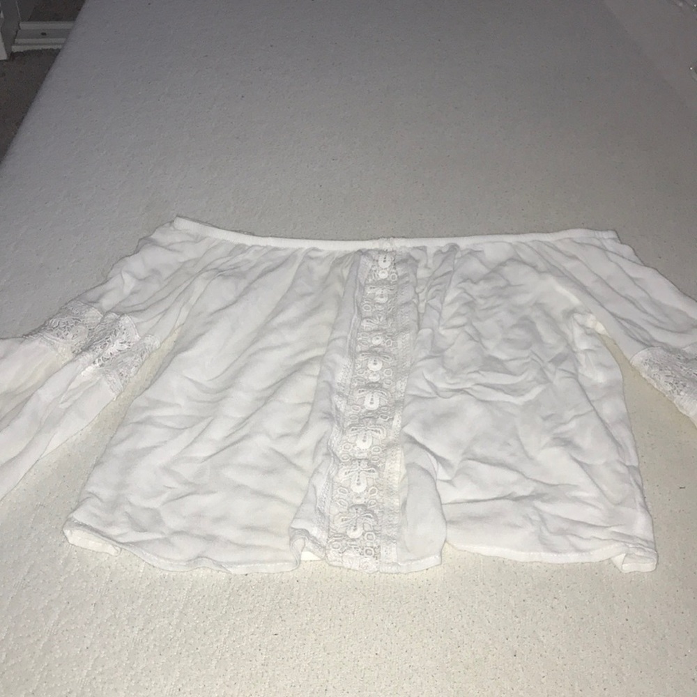 White off the shoulder top